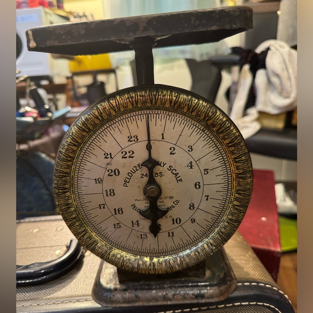Vintage pelouze family scale